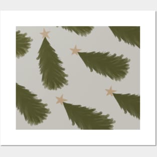 MINIMALIST SCANDINAVIAN / NORDIC CHRISTMAS TREE FOR CHRISTMAS SEASON Posters and Art